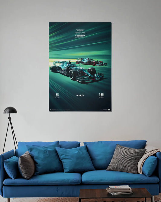 Aston Martin Cognizant F1 Wall Poster