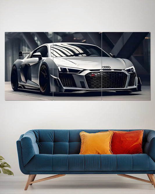 Audi R8 Silver Performance Sports Car