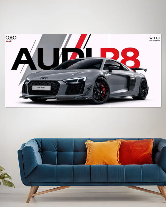 Audi R8 V10 Quattro Luxury Car Split