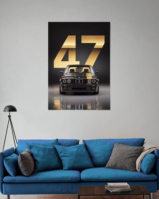 BMW E30 47 Black & Gold Classic Car