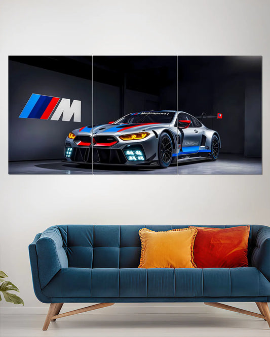 BMW M Motorsport Split Wall Poster