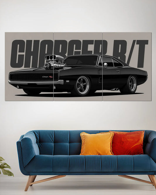 Dodge Charger R/T Black Muscle Car