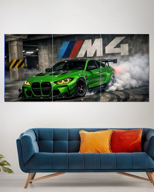 BMW M4 Competition Drift Split Wall
