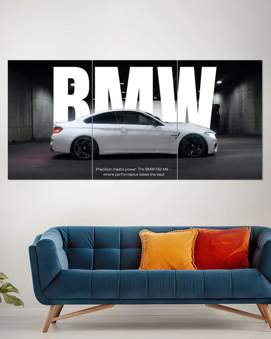BMW M4 F82 Split Wall Poster | BMW Car