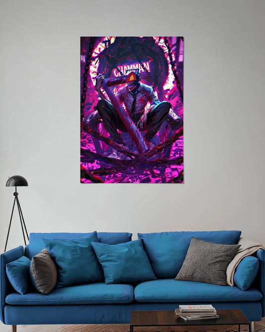 Denji Chainsaw Man Wall Poster