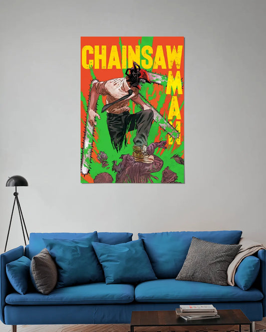 Denji Chainsaw Man Wall Poster | Anime