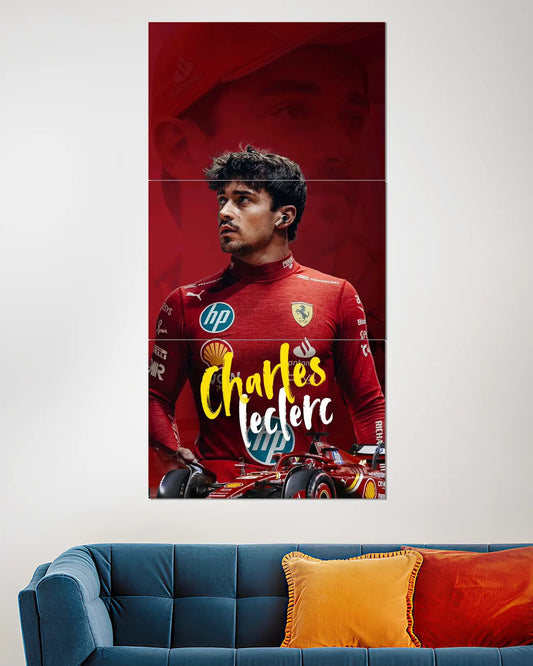 Charles Leclerc Ferrari F1 Split Wall