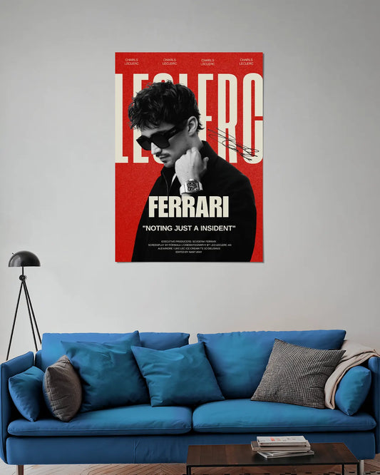 Charles Leclerc Ferrari F1 Stylish