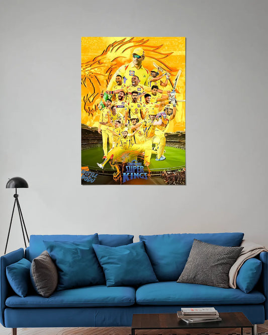 Chennai Super Kings CSK Wall Poster