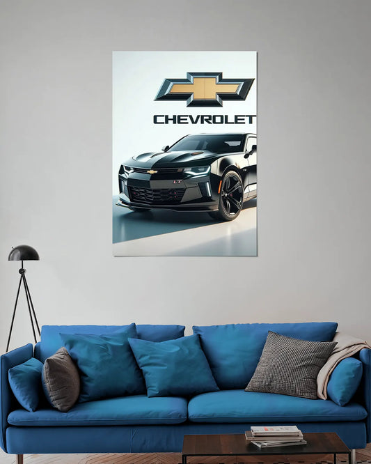 Chevrolet Camaro LT Black Wall Poster