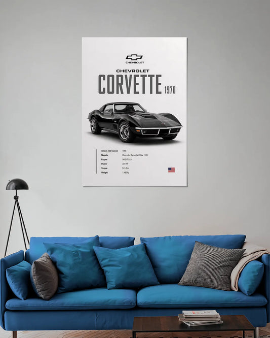Chevrolet Corvette C3 1970 Poster