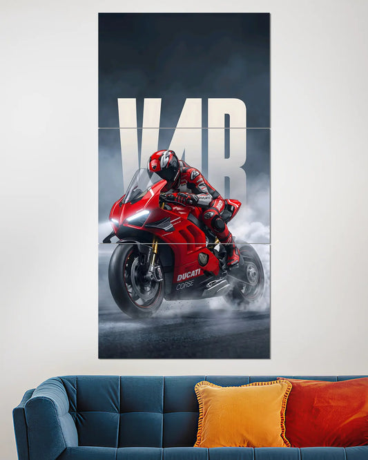 Ducati Panigale V4 Racing Split poster - Posteraa