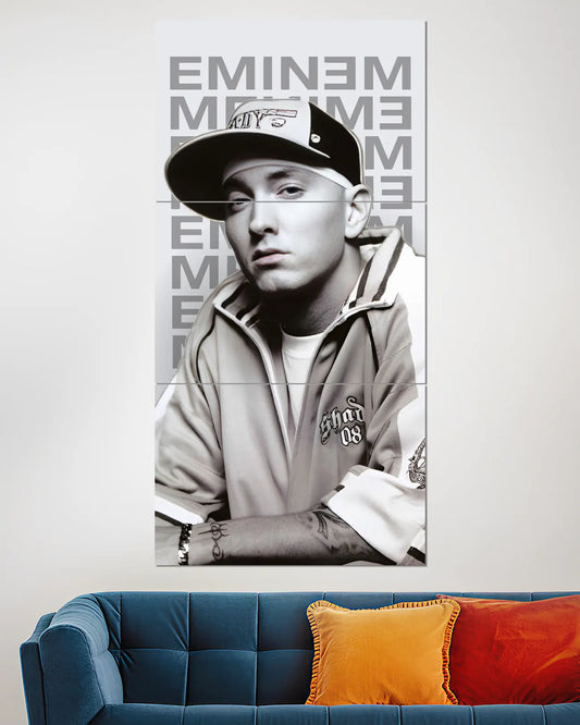 Eminem Black & White Portrait Wall poster