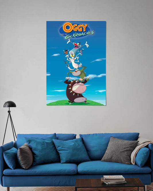 Oggy and the Cockroaches Wall Poster