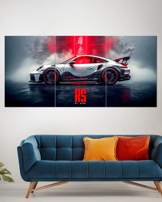 Porsche 911 GT3 RS Racing Split Wall