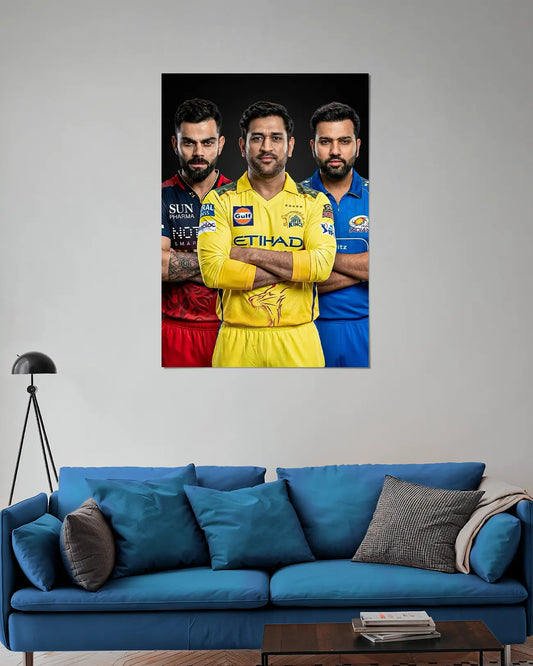 Indian Cricket Legends Trio Wall Poster