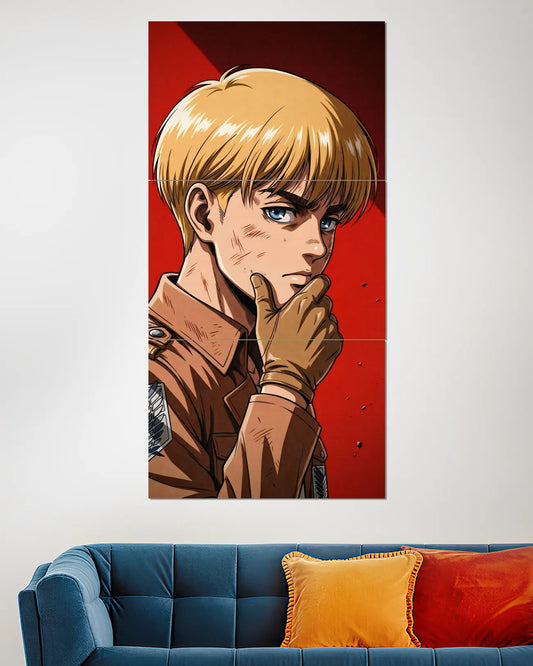 Armin Arlert Attack on Titan Red Anime