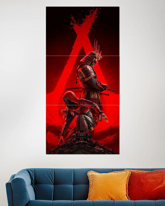 Assassin's Creed Shadows Yasuke Naoe Split Wall Poster