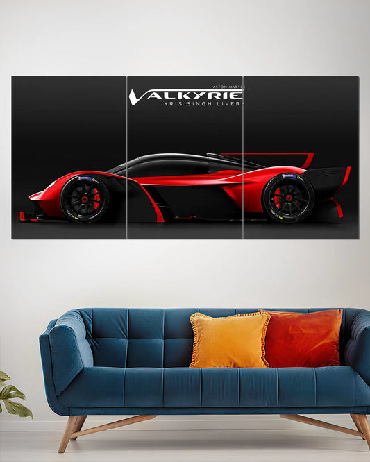Aston Martin Valkyrie Split Wall Poster