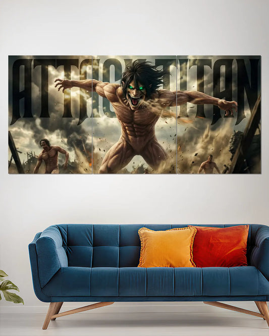 Eren Yeager Attack Titan Split Wall