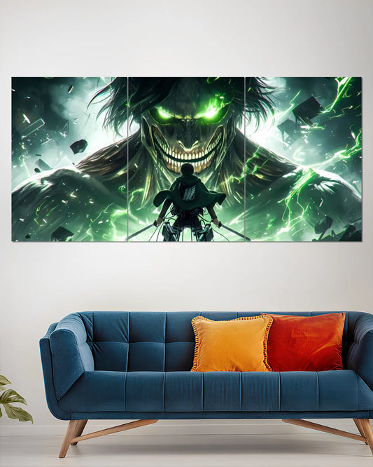 Eren Yeager Green Attack Titan Split