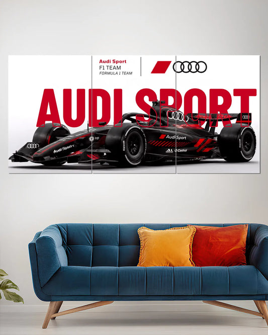 Audi Sport F1 Racing Car Split Wall