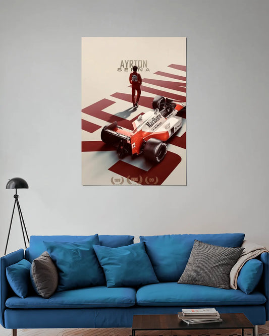 Ayrton Senna McLaren Racing Legend Wall