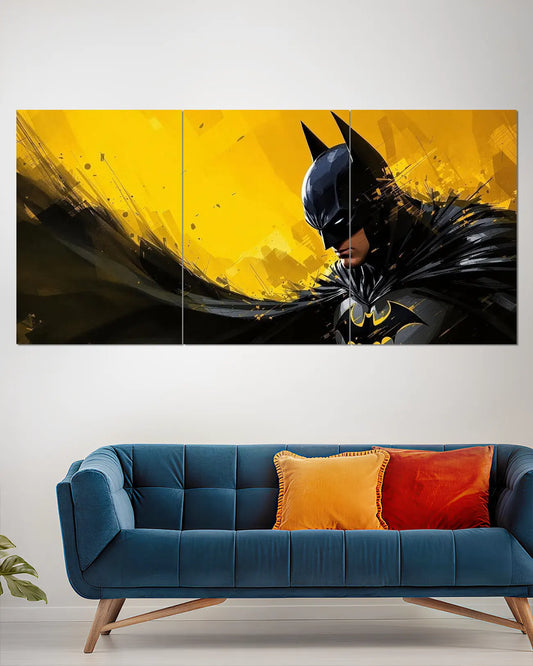 Batman Split Wall Poster | The Dark Knight DC Comics Superhero Wall Art