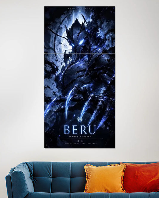 Beru Split Wall Poster | Shadow Monarch