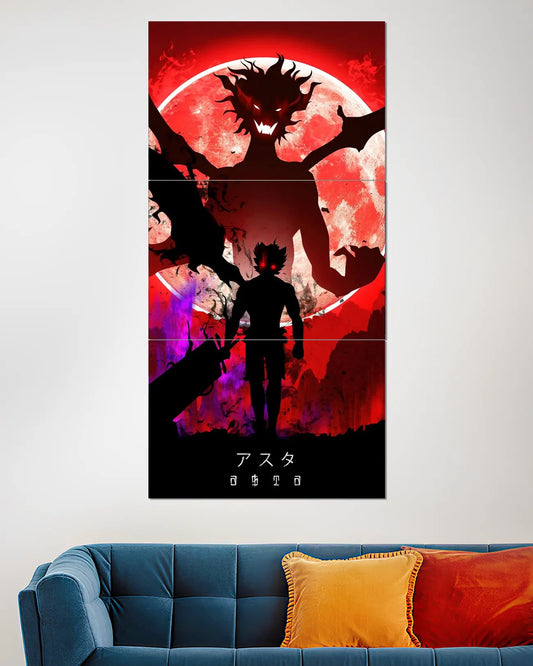 Asta Split Wall Poster | Black Clover