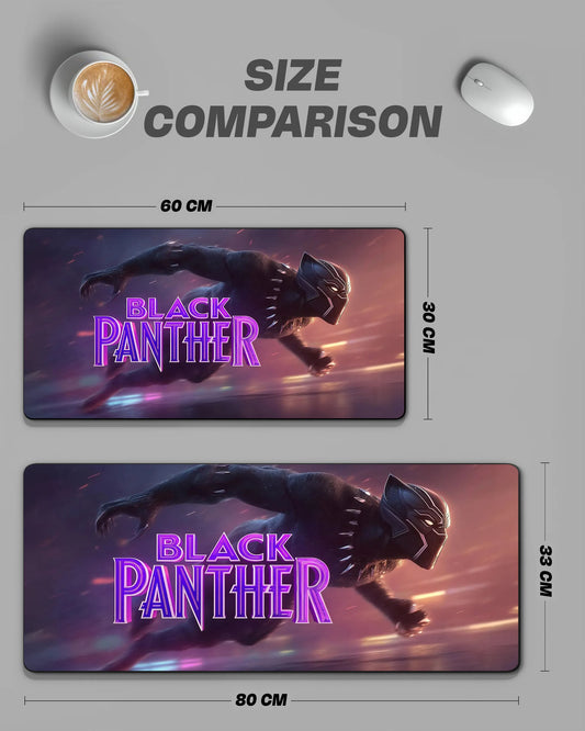 Black Panther Desk Mat | Marvel Superhero Extended Gaming & Office Mouse Pad