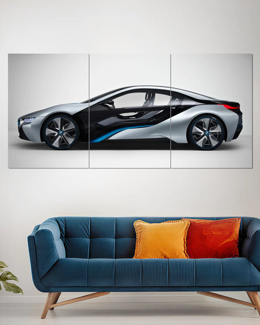 BMW i8 Split Wall Poster | Futuristic
