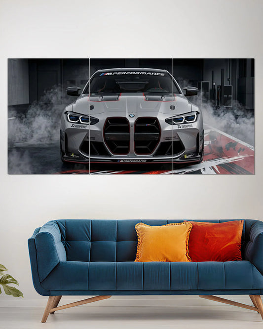 BMW M Performance Sports Car Split Wall