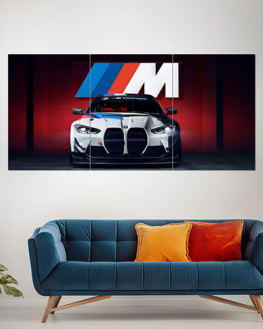 BMW M3 Motorsport Split Wall Poster