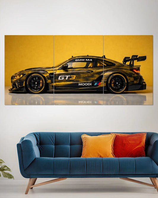 BMW M4 GT3 Golden Racing Split Wall