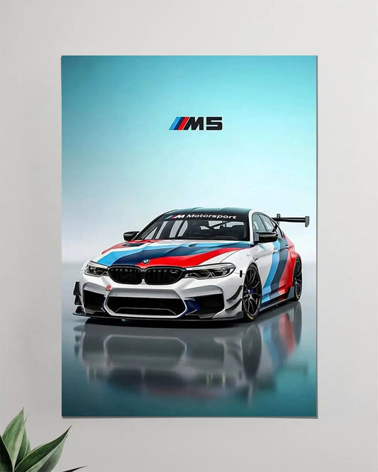 BMW M5 Motorsport Performance Car Wall