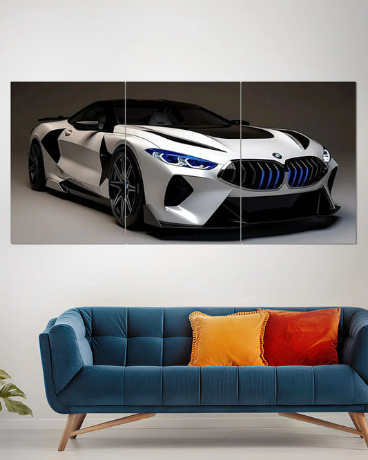 BMW M8 Split Wall Poster | BMW Car Wall