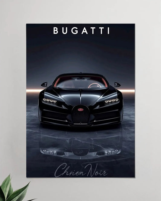 Bugatti Chiron Wall Poster | Black