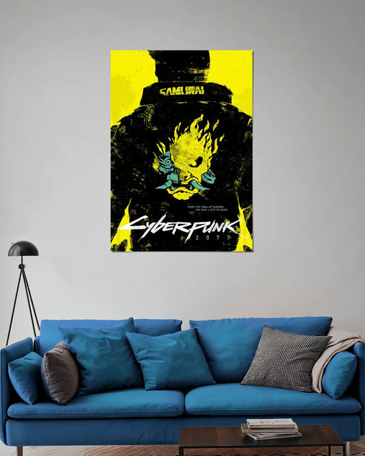 Cyberpunk 2077 Samurai Wall Poster | Gaming Wall Art