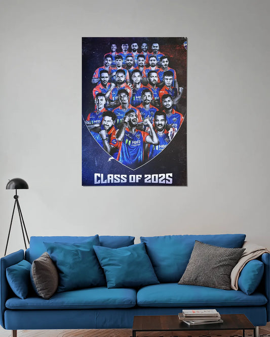 Delhi Capitals Class of 2025 IPL Wall