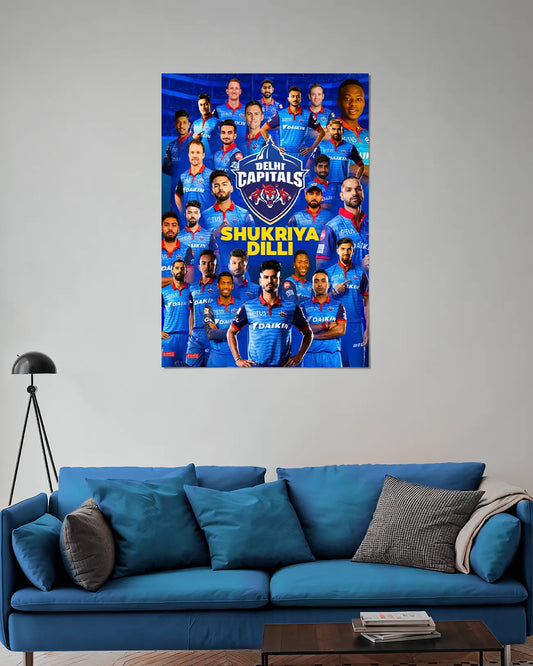 Delhi Capitals Shukriya Dilli IPL Wall