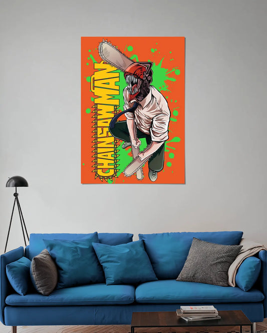 Denji Chainsaw Man Wall Poster