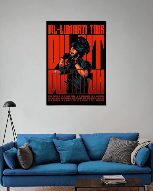 Diljit Dosanjh DIL-LUMINATI Tour Poster