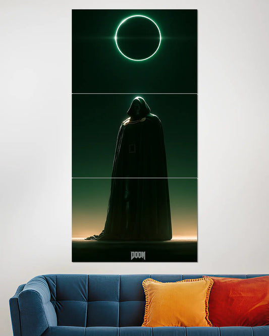 Doctor Doom Glowing Green Ring Split Wall Poster | Marvel Wall Art