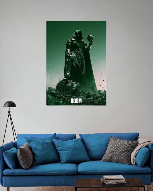 Doctor Doom Green Cape Wall Poster