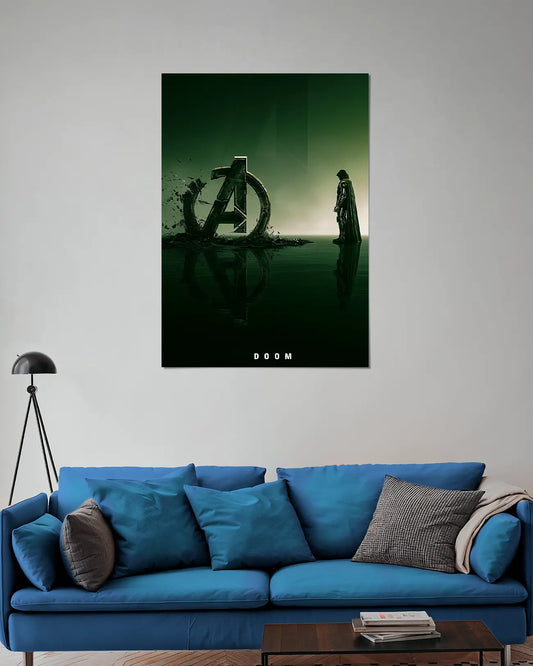 Doctor Doom Avengers Logo Wall Poster