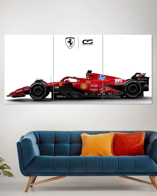 Ferrari SF-25 F1 Split Wall Poster