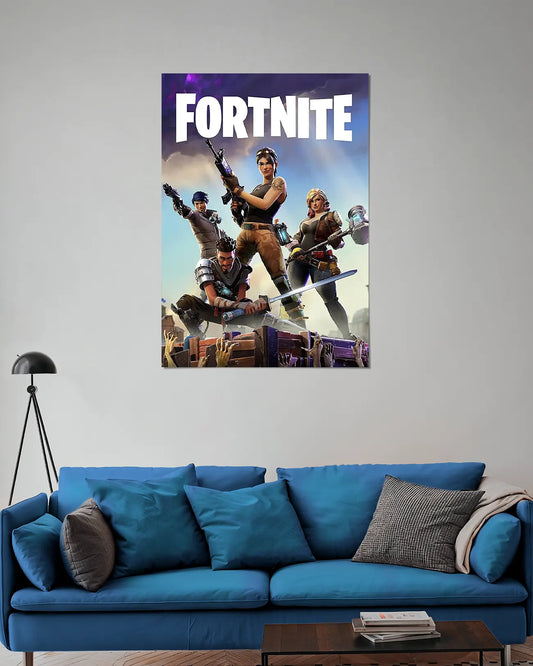 Fortnite Squad Gaming Wall Poster | Battle Royale Game Art