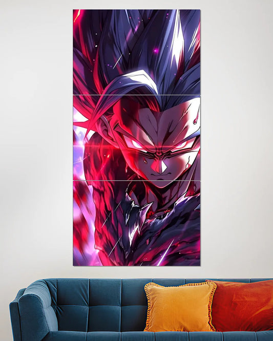 Gohan Beast Red Energy Split Wall Poster | Dragon Ball Anime Art