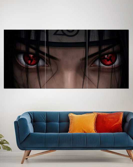 Itachi Uchiha Naruto Split Wall Poster